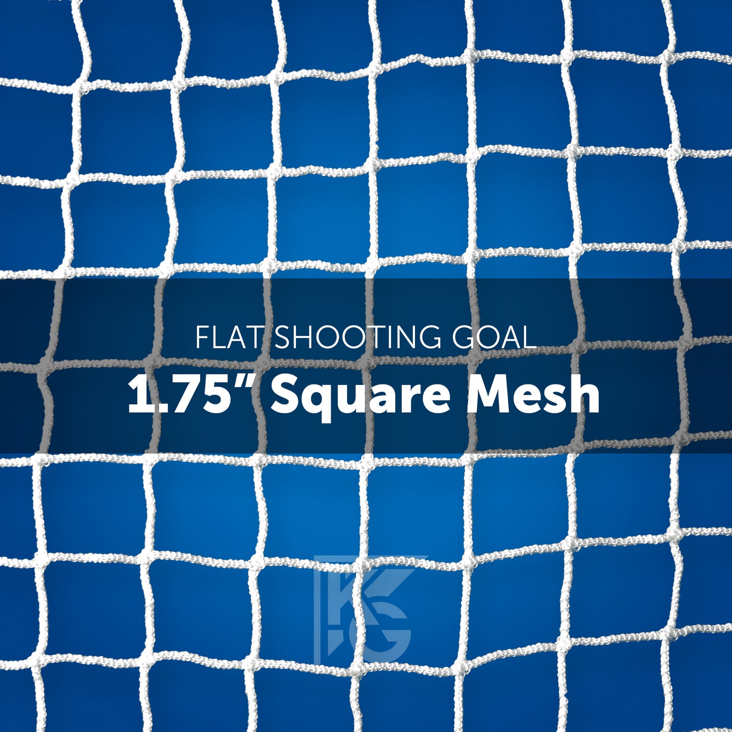 1.75" Square Mesh Flat Shooting Soccer goal net