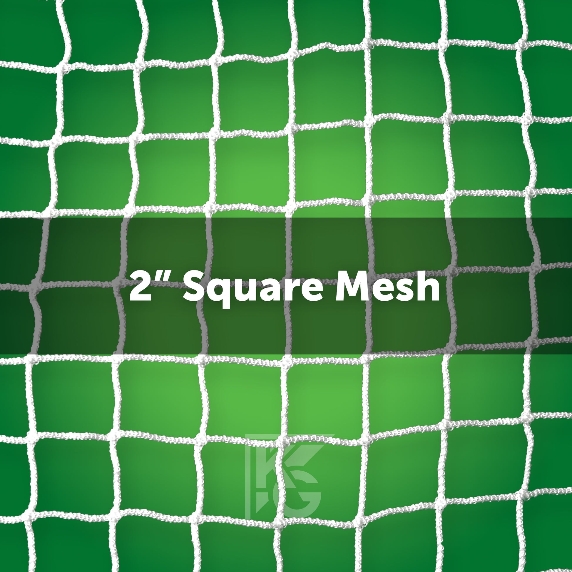 2"square mesh white soccer goal nets