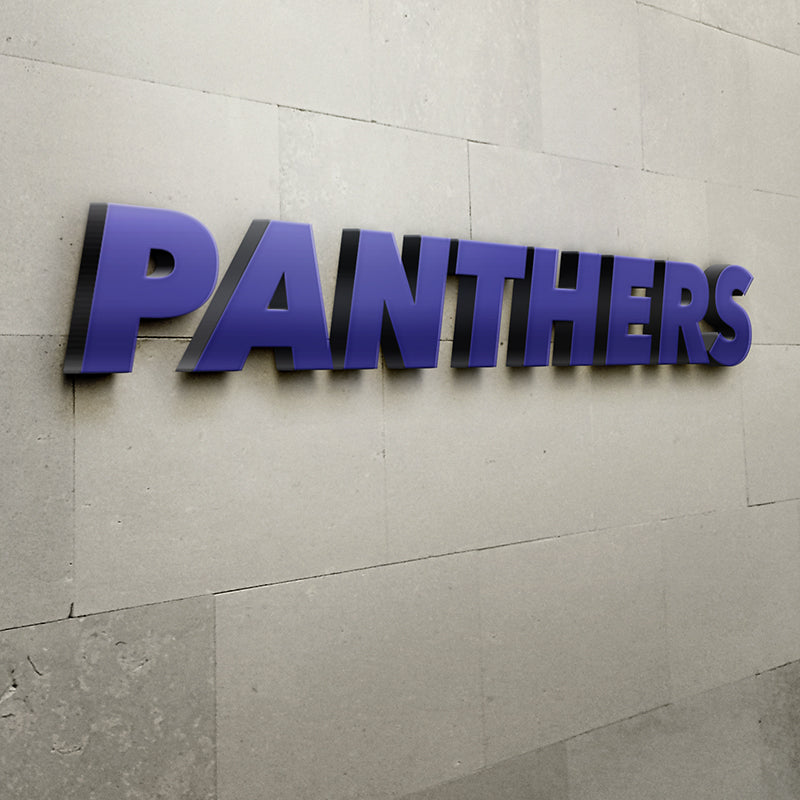 school branding 3D lettering