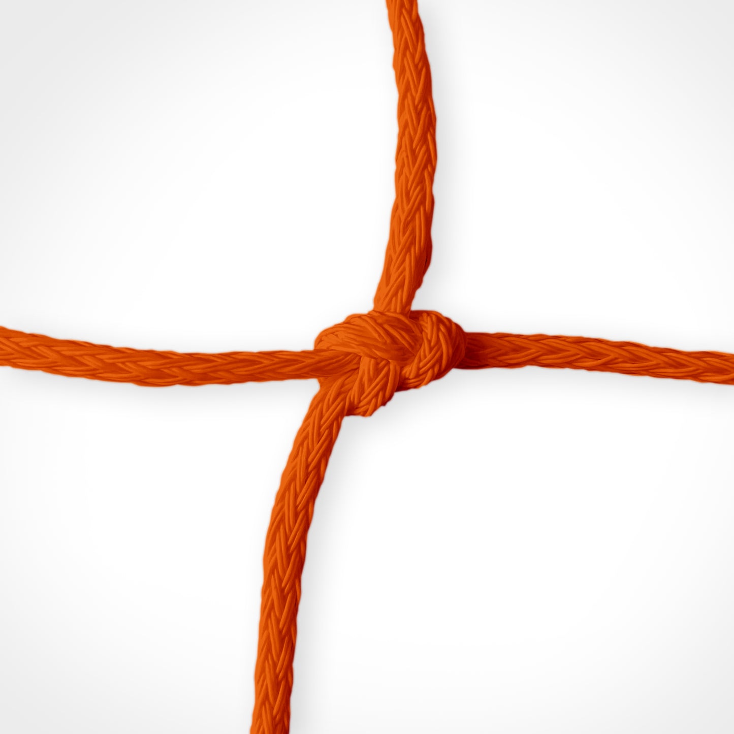 4.75" square PE soccer net close-up.