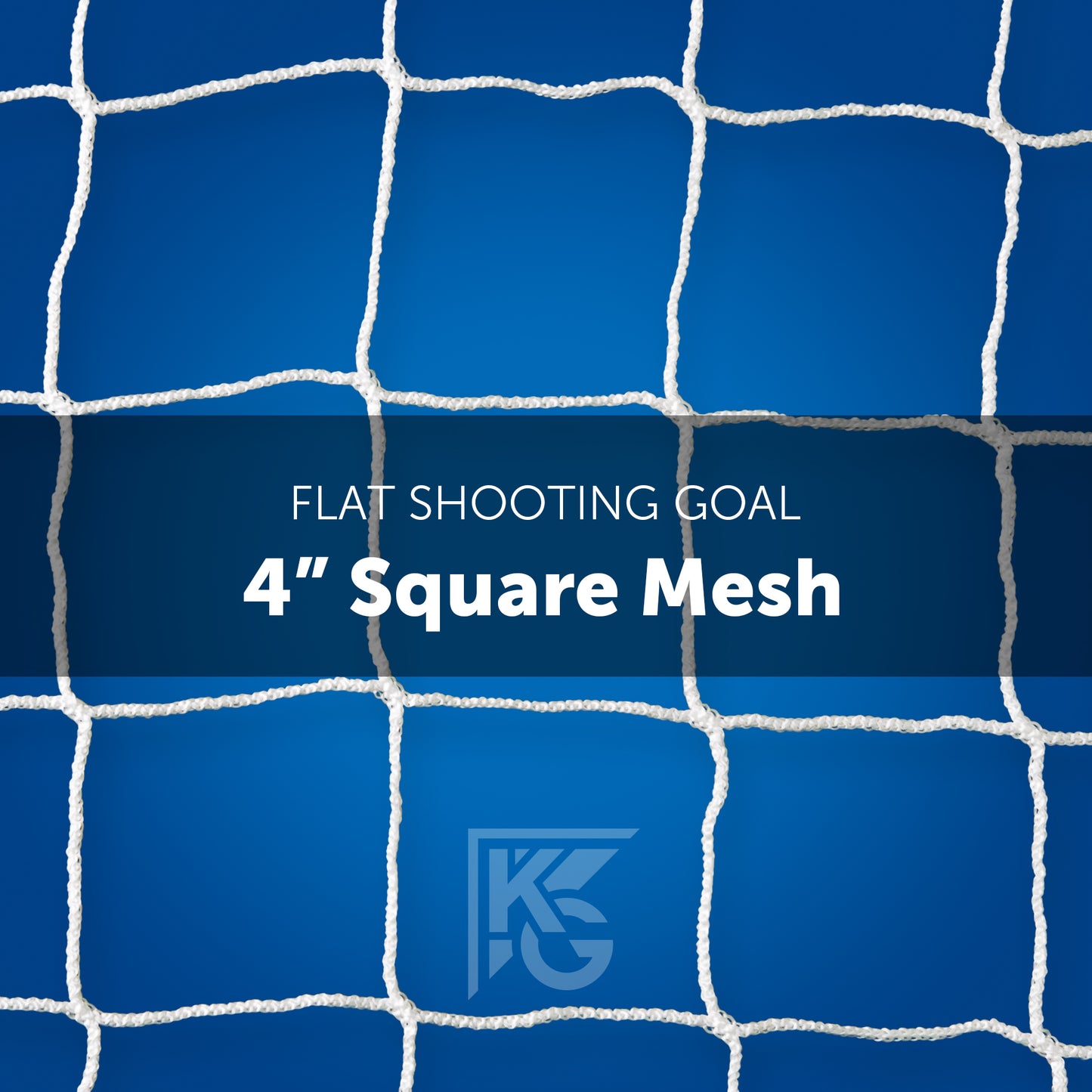 4" square mesh flat shooting goal soccer net
