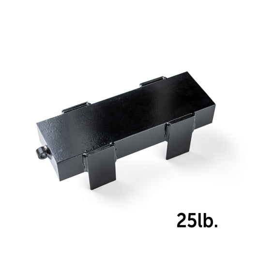 Model #ACW25FLAT. 2.5 lb. flat anchor weight for soccer goals in areas with limited space.