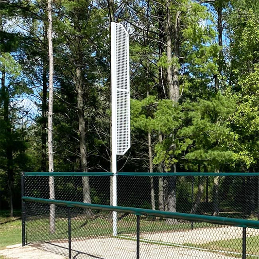Aluminum high school foul pole.