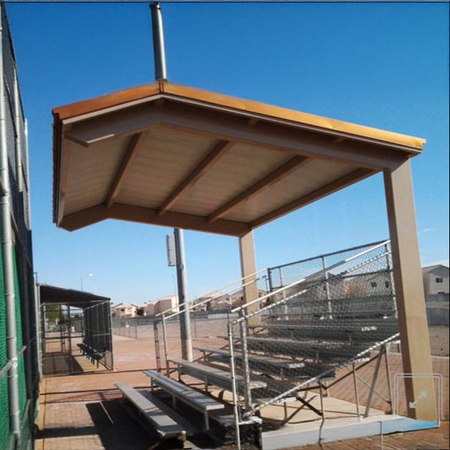 Model #ASG16200204CL. Pre-engineered wood steel fabric shelter.