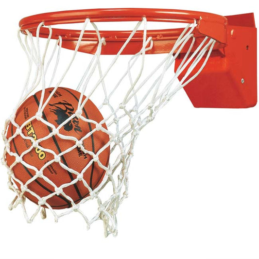 Model #BA35E. Bison Elite Plus breakaway basketball goal.