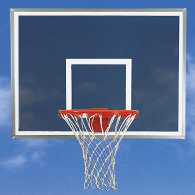 Model #BA46ASM. Bison 48" rectangular smoked acrylic backboard.