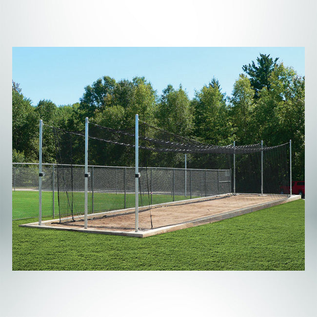 Model #BCTEN70. Outdoor tension batting cage for baseball.