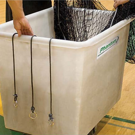 Model #BCVHAMPER. Net hamper to store phantom cage.