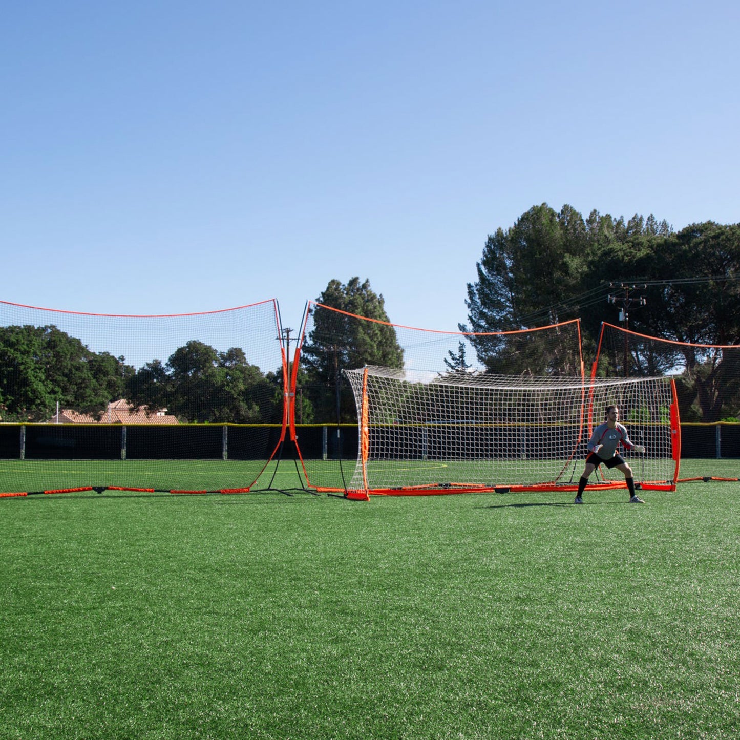 Model #BOWBARRIERLARGE. Bownet large portable barrier net. 21'6" x 11'6".