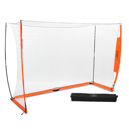 Model #BOWFUTSAL. Portable Bownet futsal goal with carrying bag.