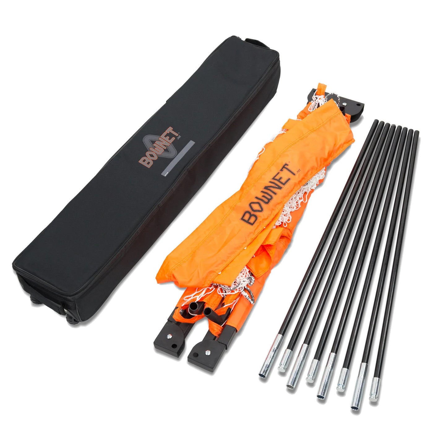 Model #BOWFUTSAL. Portable Bownet futsal goal carrying bag.