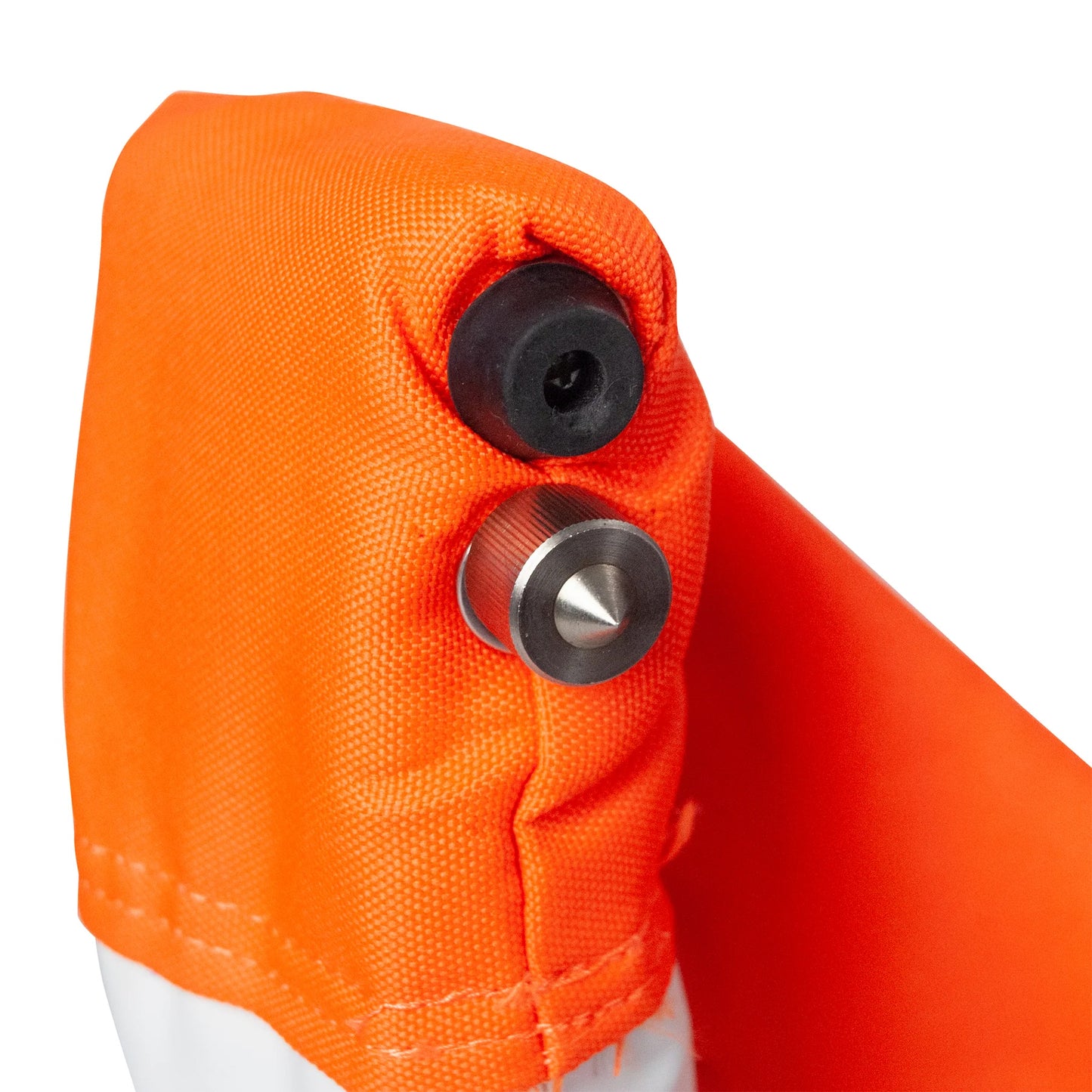 Model #BOWROLLERHOC. Bownet goal roller hockey goal 6' x 4'. Close up.