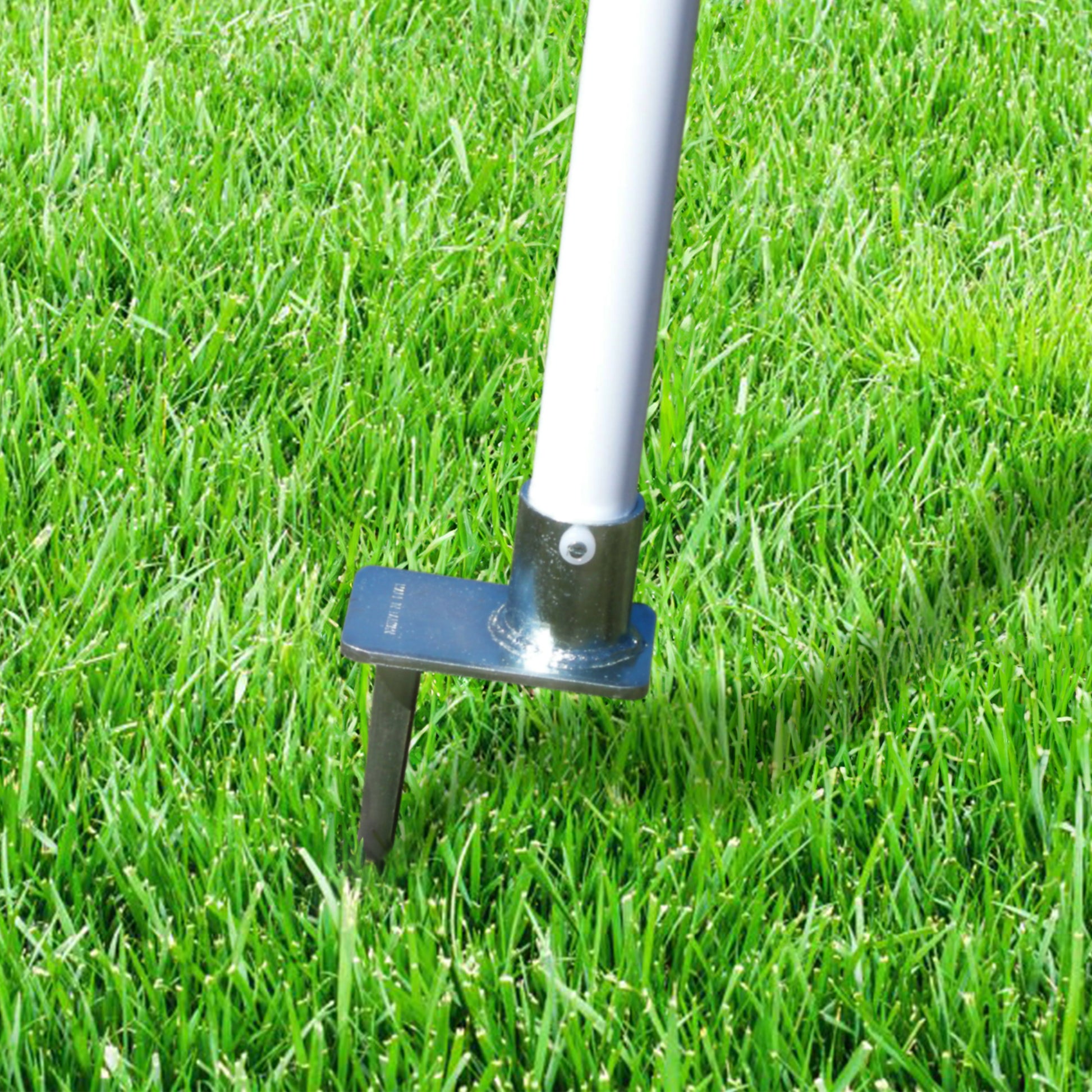 Model #CFO. Corner flag with steel base.