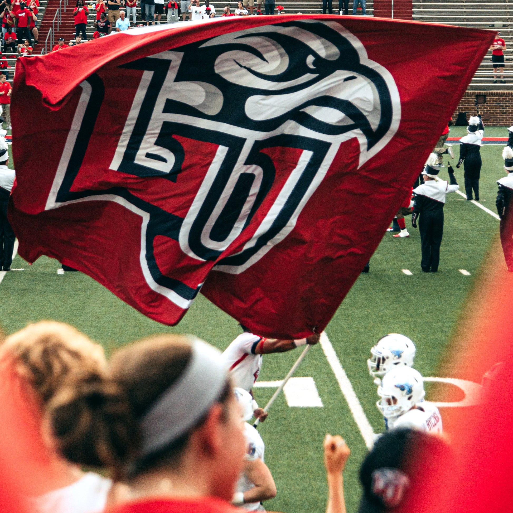 spirit flags for athletic football team