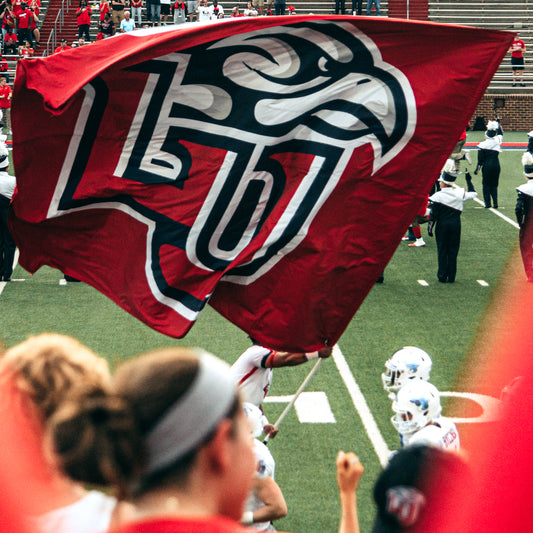spirit flags for athletic football team
