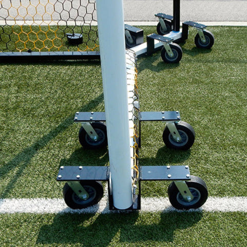 Model #CMW4. Deluxe caster dolly swivel wheel kit to move soccer goals with 4" base.