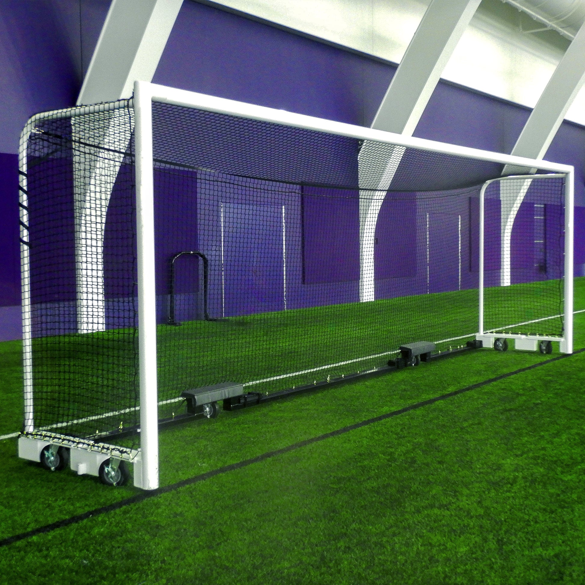 Model #M88WRD482454BOXAC. Custom soccer goal.