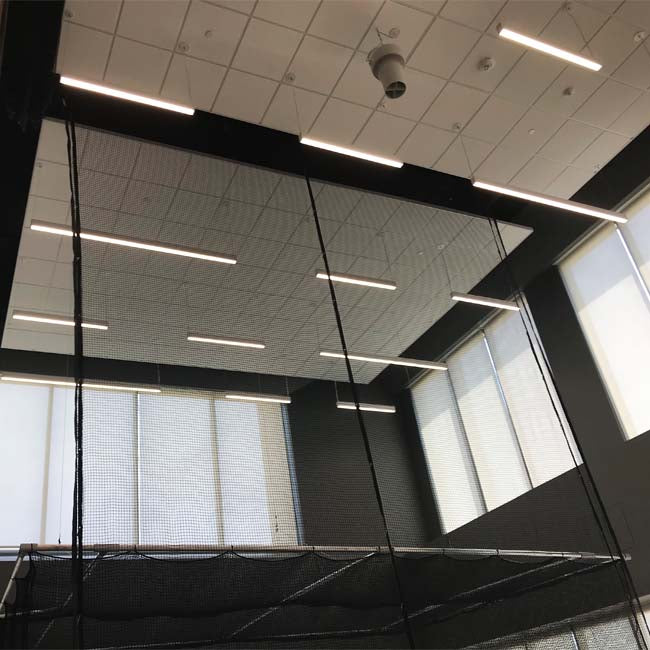 Custom golf, baseball, softball cage at rehab facility.