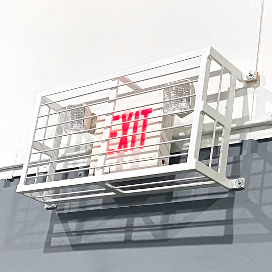 Custom cover for exit sign.