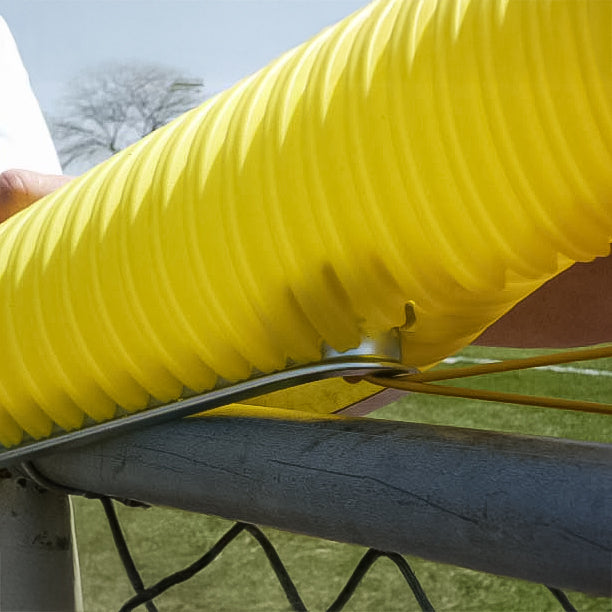 Model #FCZIP. Fence cap zipper tool on economy fence cap in use.