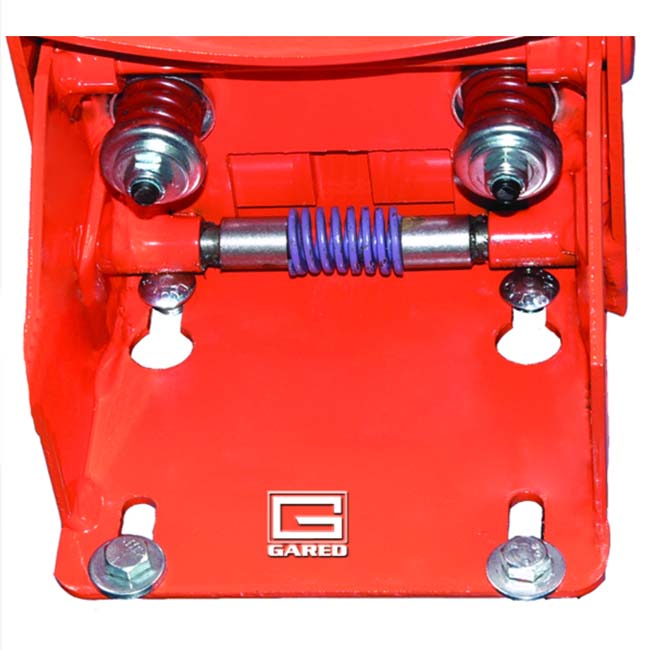 Model #GARED2500. Hole pattern on the Premium Collegiatebreakaway rim with tube tie.