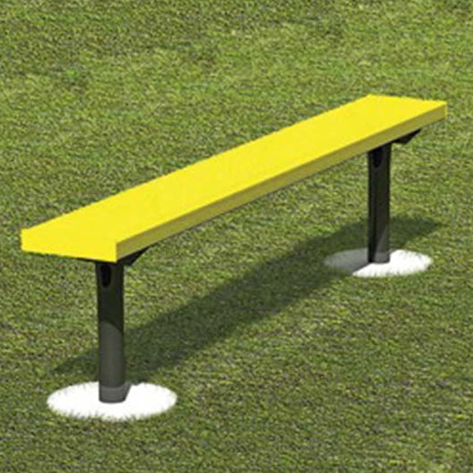 Model #GBSS8. 8' aluminum steel frame athletic team bench.