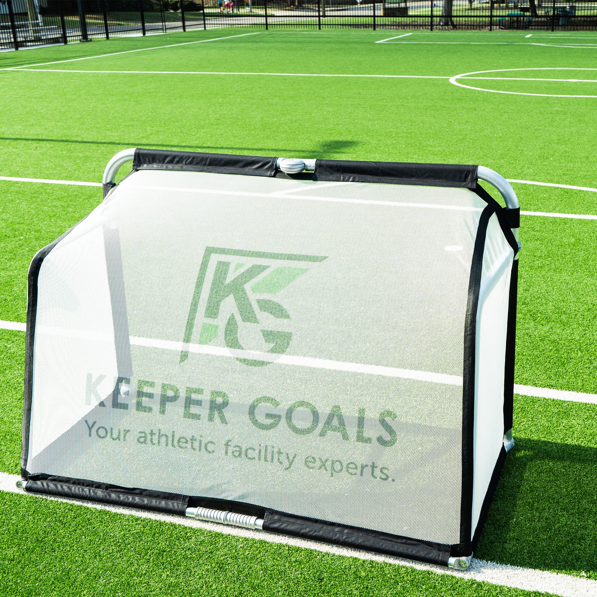 gf400046 Quick folding soccer goal back view