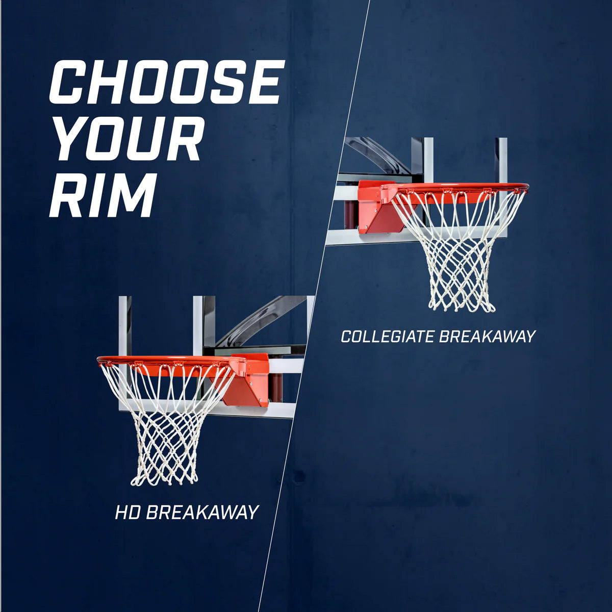 Goalsetter choose your rim HD breakaway or collegiate breakaway