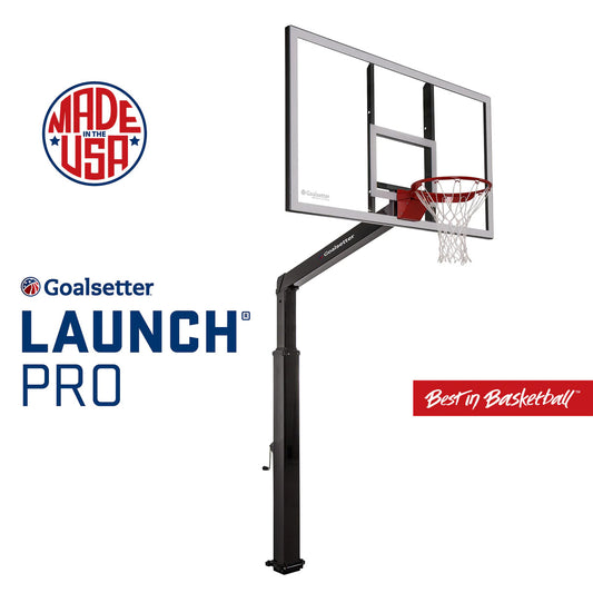 Goalsetter Launch Pro 72 inch adjustable basketball hoop