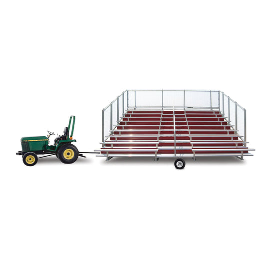 Model #HW2. Hitch and wheel bleacher kit for JWI aluminum bleachers.