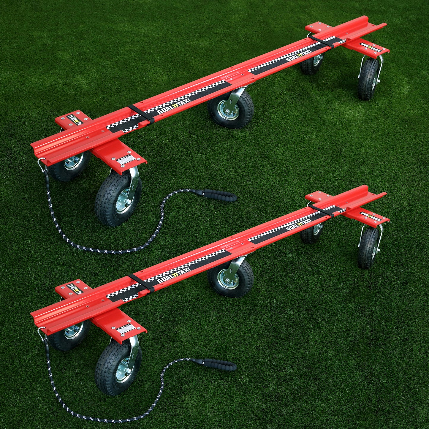 Pair of Goal Taxi max wheel kits in red