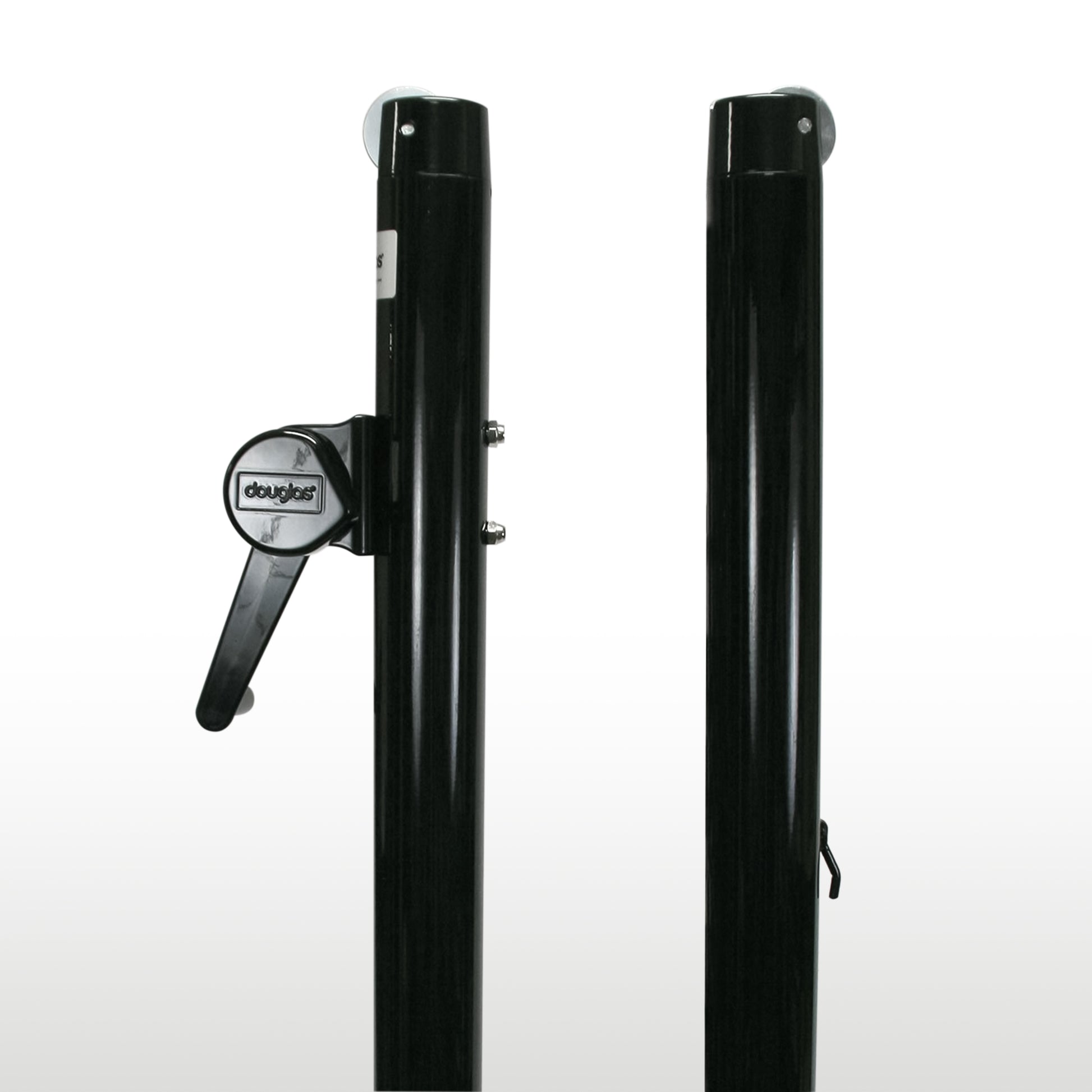 Deluxe pickleball posts in black