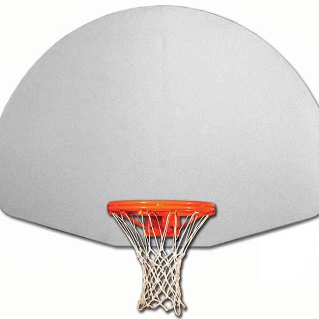 Model #KG475. Gared 54" fan-shaped aluminum backboard.