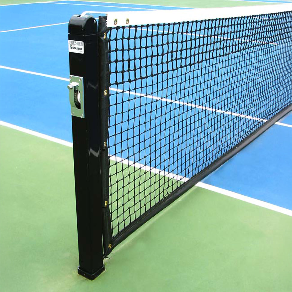 Model #KGPREMIERRD. Black square tennis post.