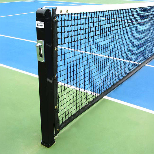 Model #KGPREMIERRD. Black square tennis post.