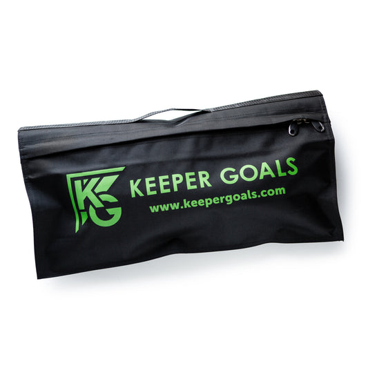 Model #KGSAND50. 50 lb. sand bag for the back of soccer goals to weigh them down.