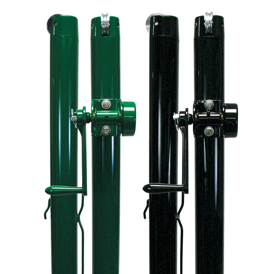 Model #KGSIDEWINDER3AND35. Tennis posts green and black.