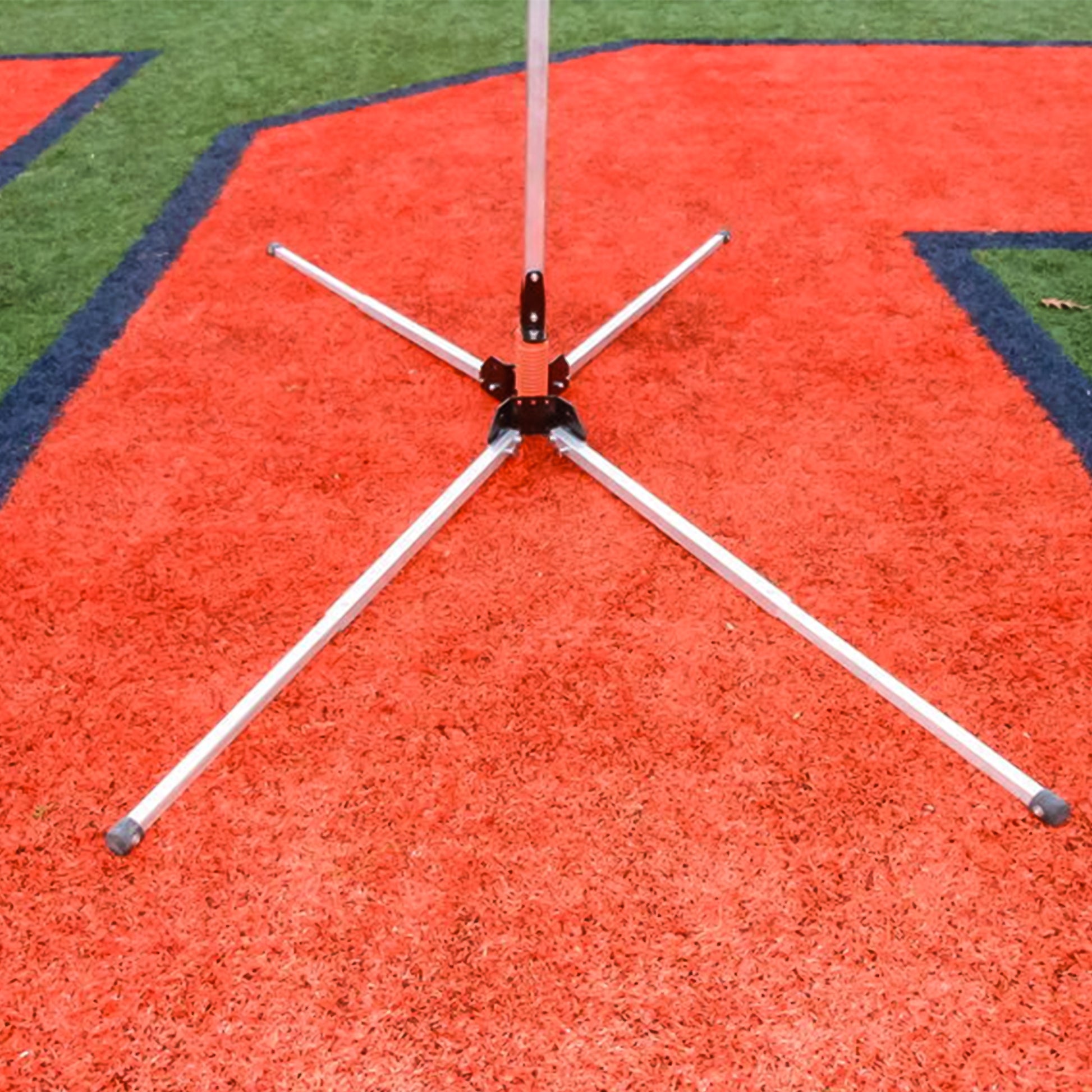 Model #LB10BASE. Base for freestanding lacrosse backstop net. Spring system base.