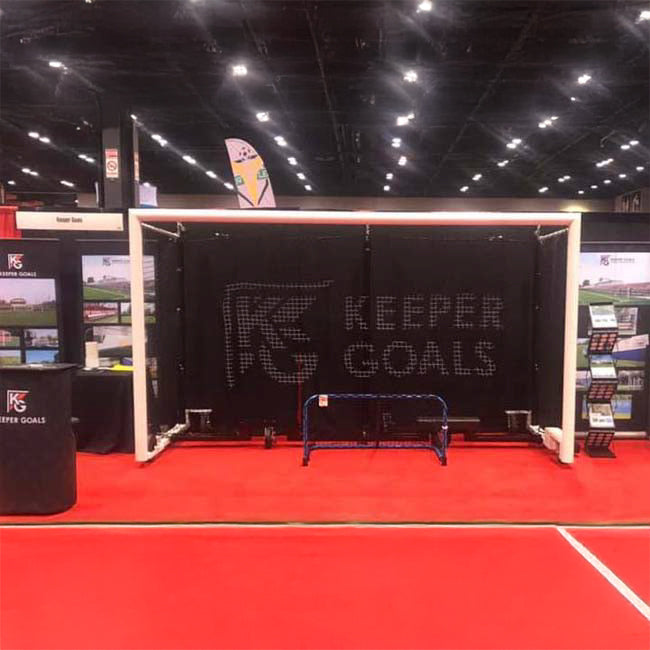 Keeper goals logo net.