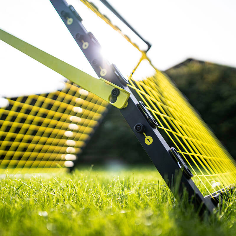 Model #MSTATIONP10. M Station portable soccer rebounder.