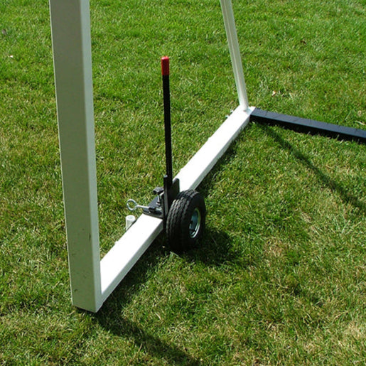 Model #MW2FW. Foam filled levered lifting wheel with a 4" x 2" base.