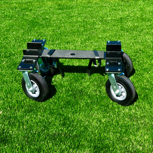 Model #CMW2CASTER. Caster wheel dolly kit to move soccer goals with 2" base.
