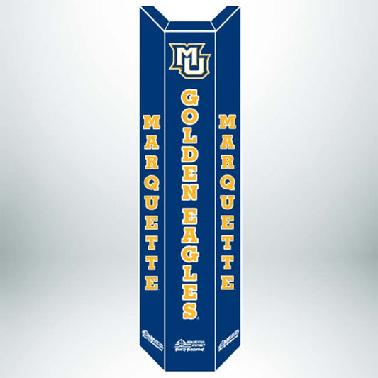Model #PC824MAR2. Marquette University navy blue basketball pole pad for 4", 5" or 6" square poles. Also available in black.
