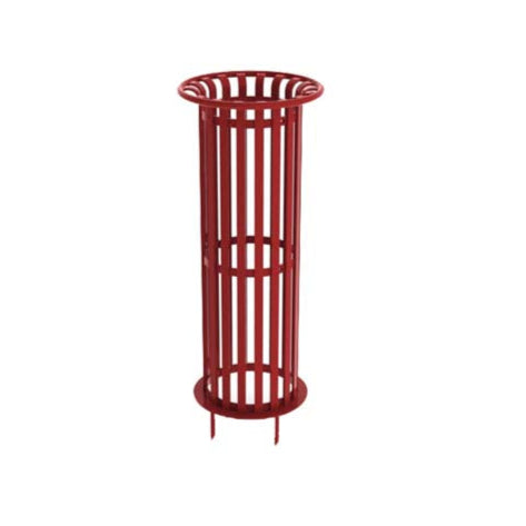 Model #PRBRKTG. Metal tree guard in red.