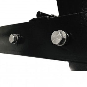 Stainless steel hardware for PROformance basketball hoops.