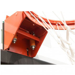 PROformance basketball hoop netting and rim up close.