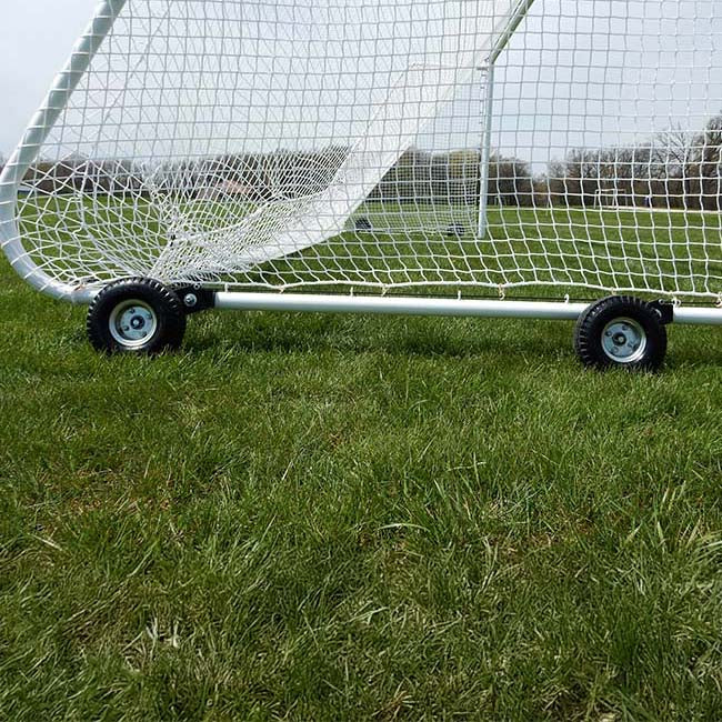 Model #PW4. Wheel kit on MAL goals shown with wheels raised.