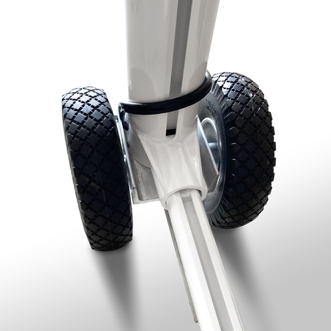 Model #RMWRD4. Removable wheel kit for soccer goals with 3 inch or 4 inch posts on soccer goal.