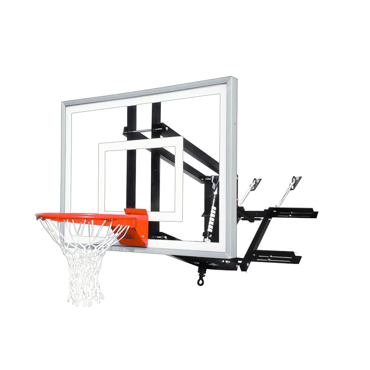 Roofmaster Select wall mount basketball hoop.