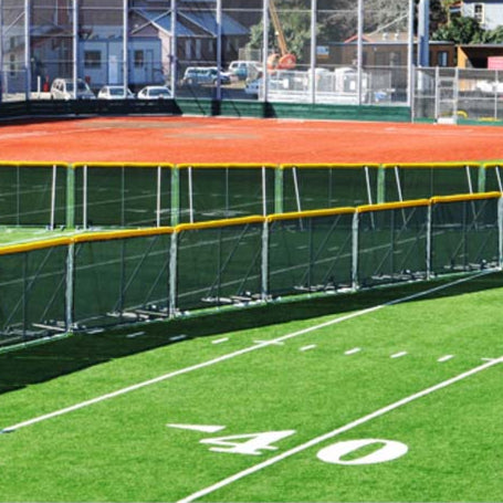 Model #SFPORTABLEFENCE. Portable fence for baseball outfield.